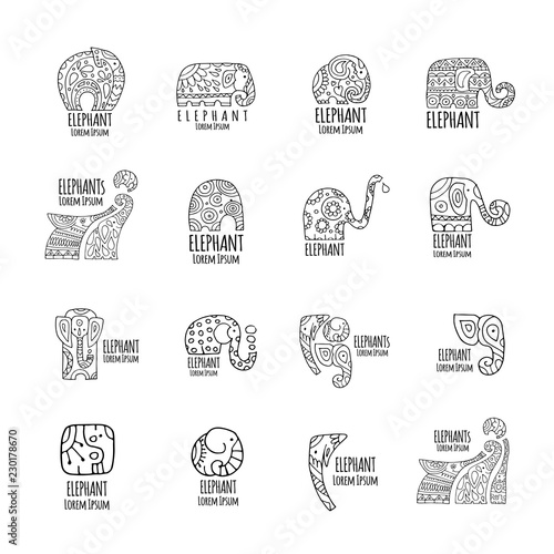 Elephant logo collection for your design