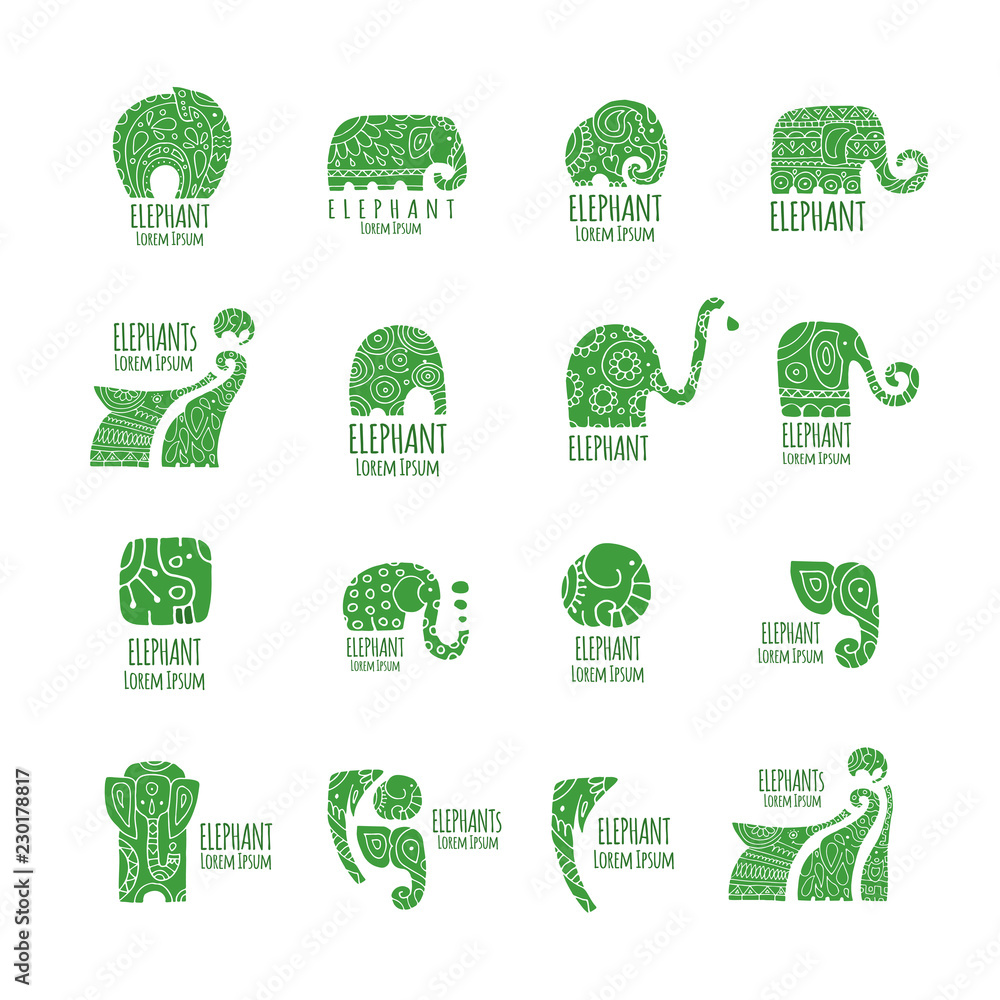 Elephant logo collection for your design