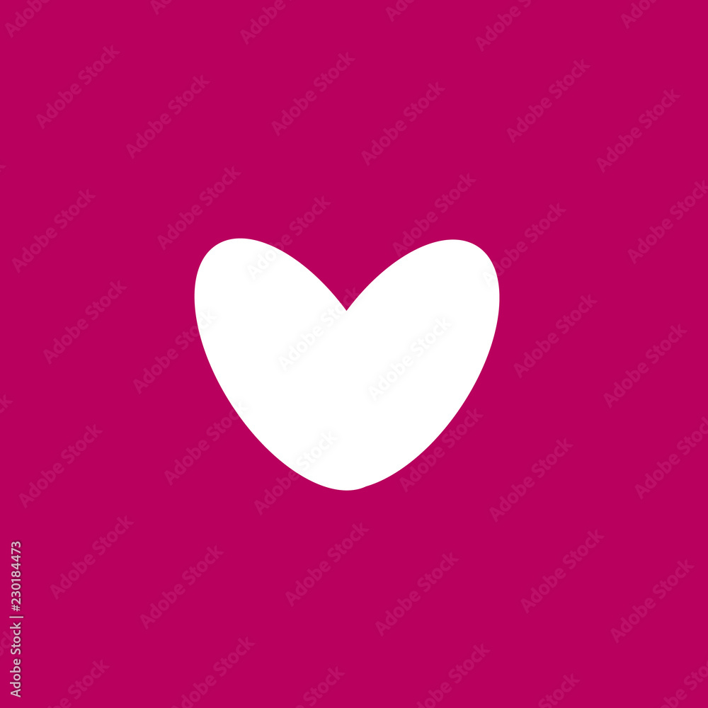 Vector of a pink background with a heart in the center.