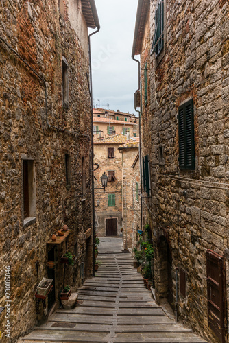 Colorful narrow streets in the medieval town of Campiglia Marittima in Tuscany - 17