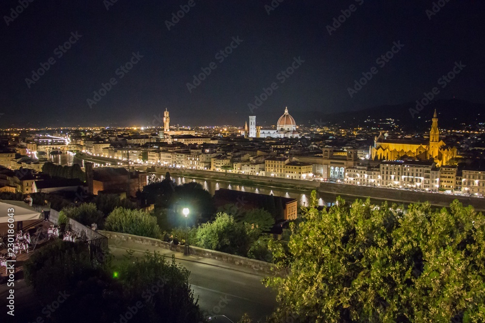 Aussichtspunkt Florenz Nacht