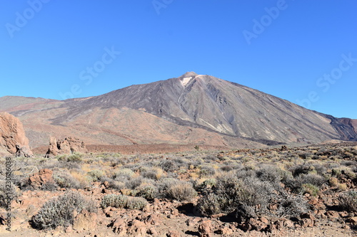 Famous Roques de Garcia at the Teide Volcano Mountain in Tenerife, Europe