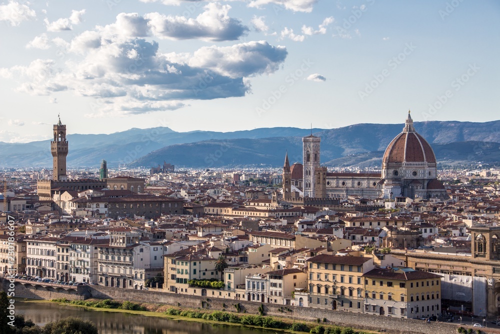 Panorama Florenz Aussicht Wollen Dom