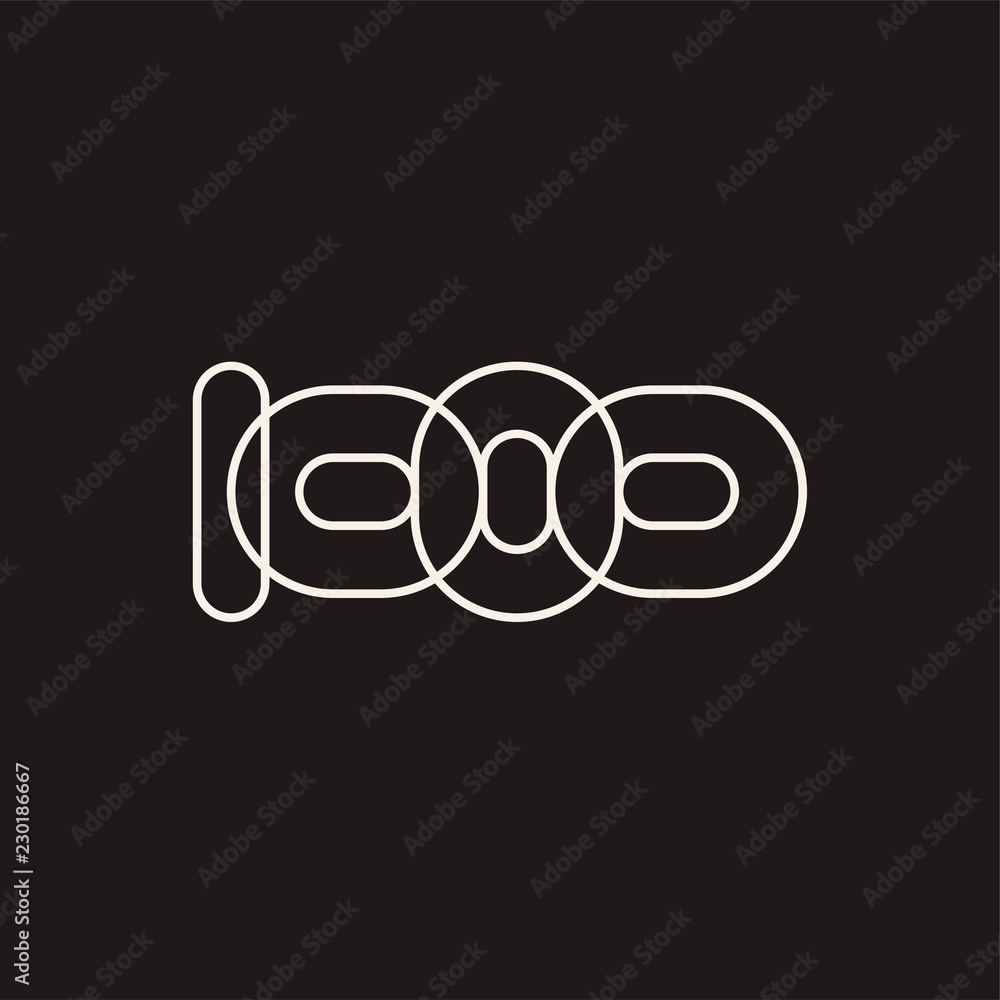 One thousand, mono line. Four rounded figures. One thousand, mono line. Four rounded figures.