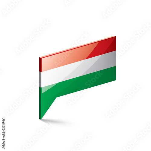 Hungary flag, vector illustration on a white background Free Download Hungary flag, vector illustration on a white background - GFXLoad