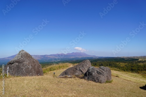 阿蘇くじゅう連山の中央に位置するパワースポット・押戸石の丘