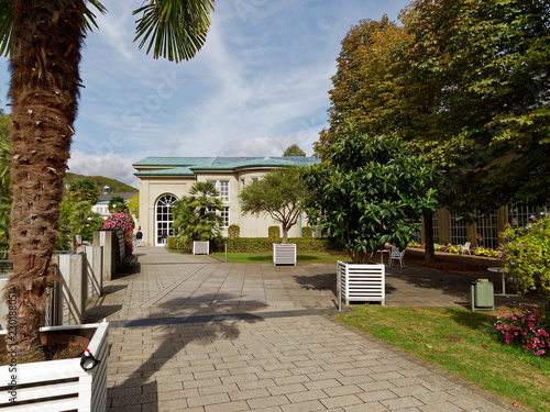 .Kurpark und Regentenbau im Staatsbad Bad Kissingen, Unterfranken, Franken, Bayern, Deutschland. photo