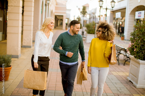 Young multiracial people in...
