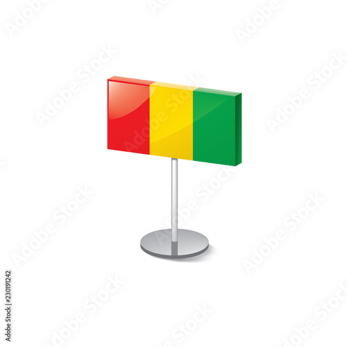 guinea flag  vector illustration on a white background