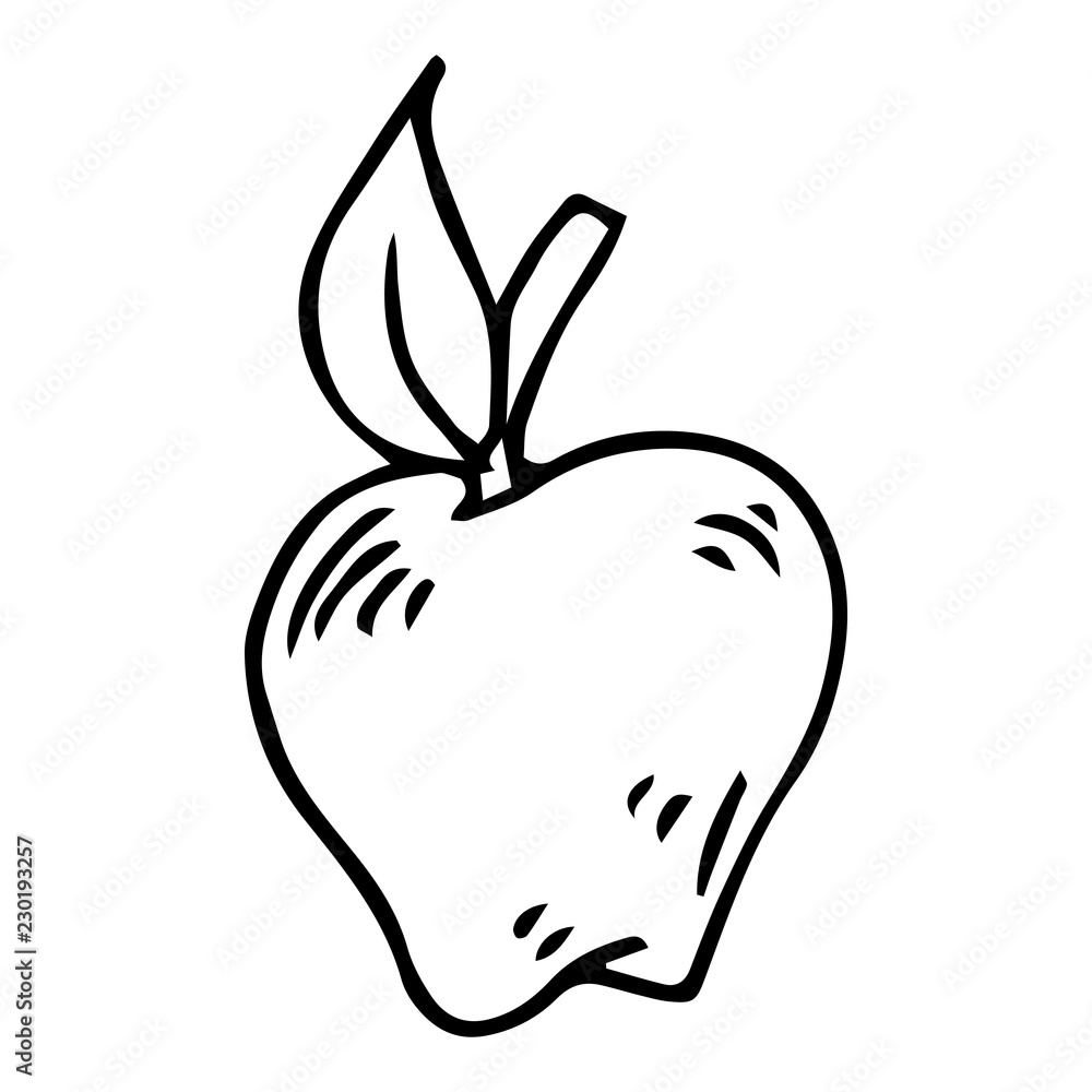 Apple icon. Vector illustration of an apple. Hand drawn apple logo. Apple icon. Vector illustration of an apple. Hand drawn apple logo.