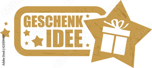 Stern Stempel Geschenkidee