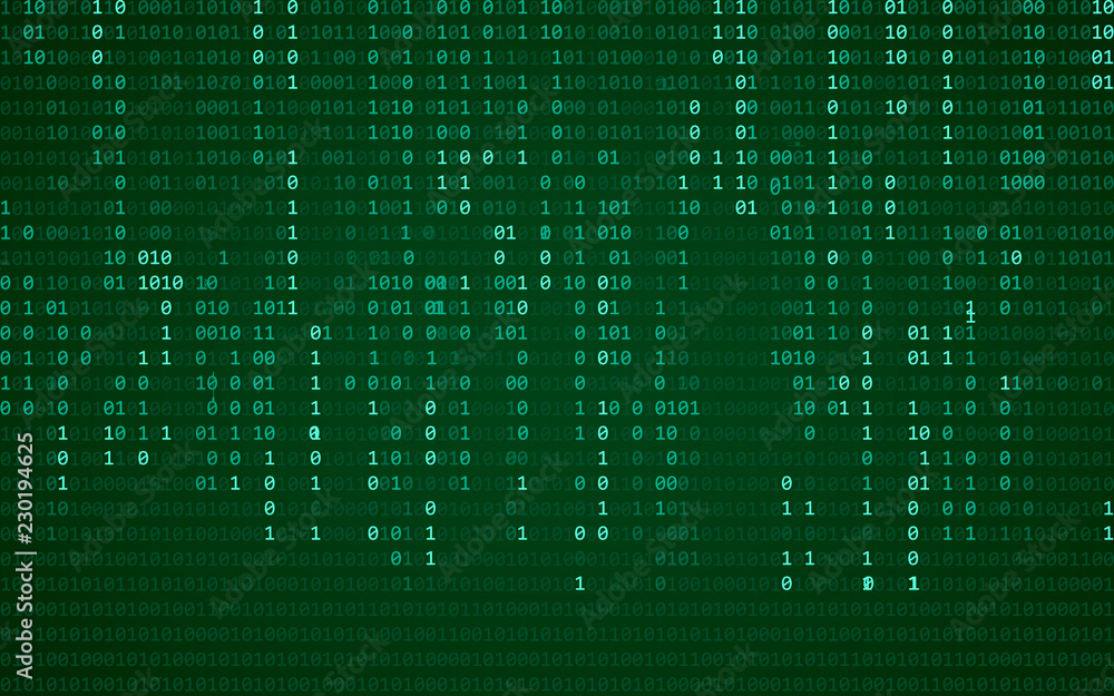 Digital binary data and streaming binary code background. Matrix background with digits 1.0. Vector illustration Digital binary data and streaming binary code background. Matrix background with digits 1.0. Vector illustration