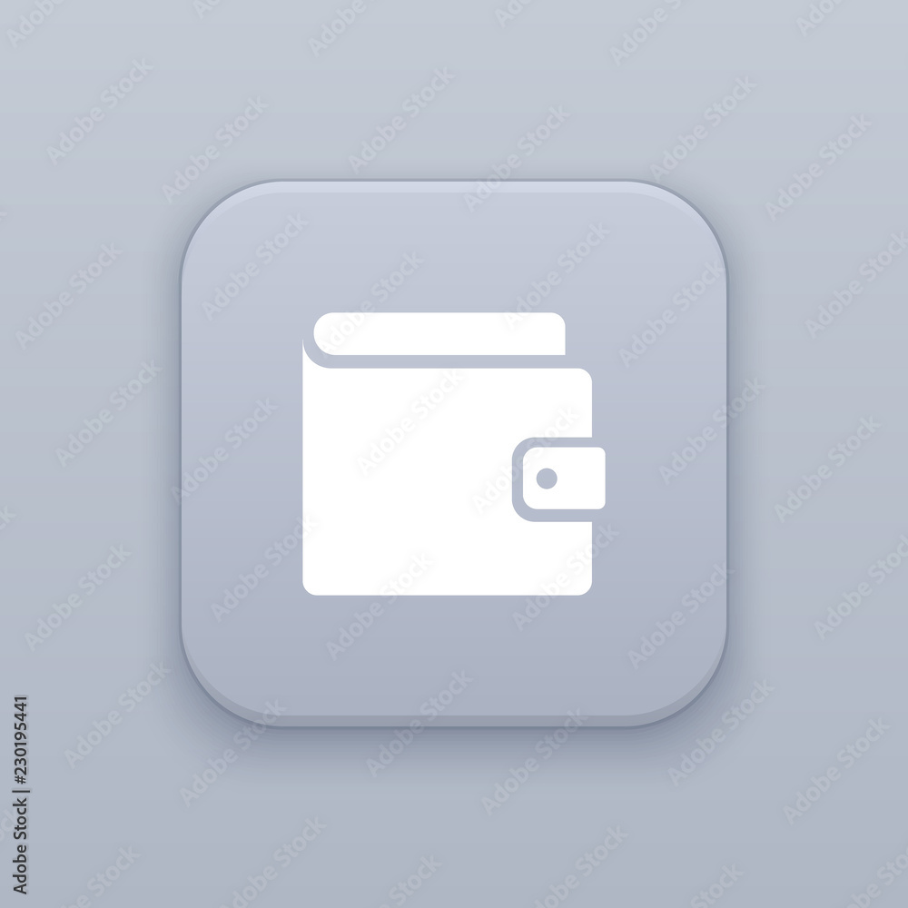 Wallet, rich button, best vector Wallet, rich button, best vector