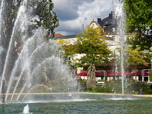 .Kurpark und Regentenbau im Staatsbad Bad Kissingen, Unterfranken, Franken, Bayern, Deutschland. photo