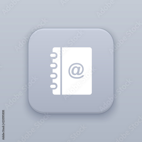 Journa, notebook button, best vector photo