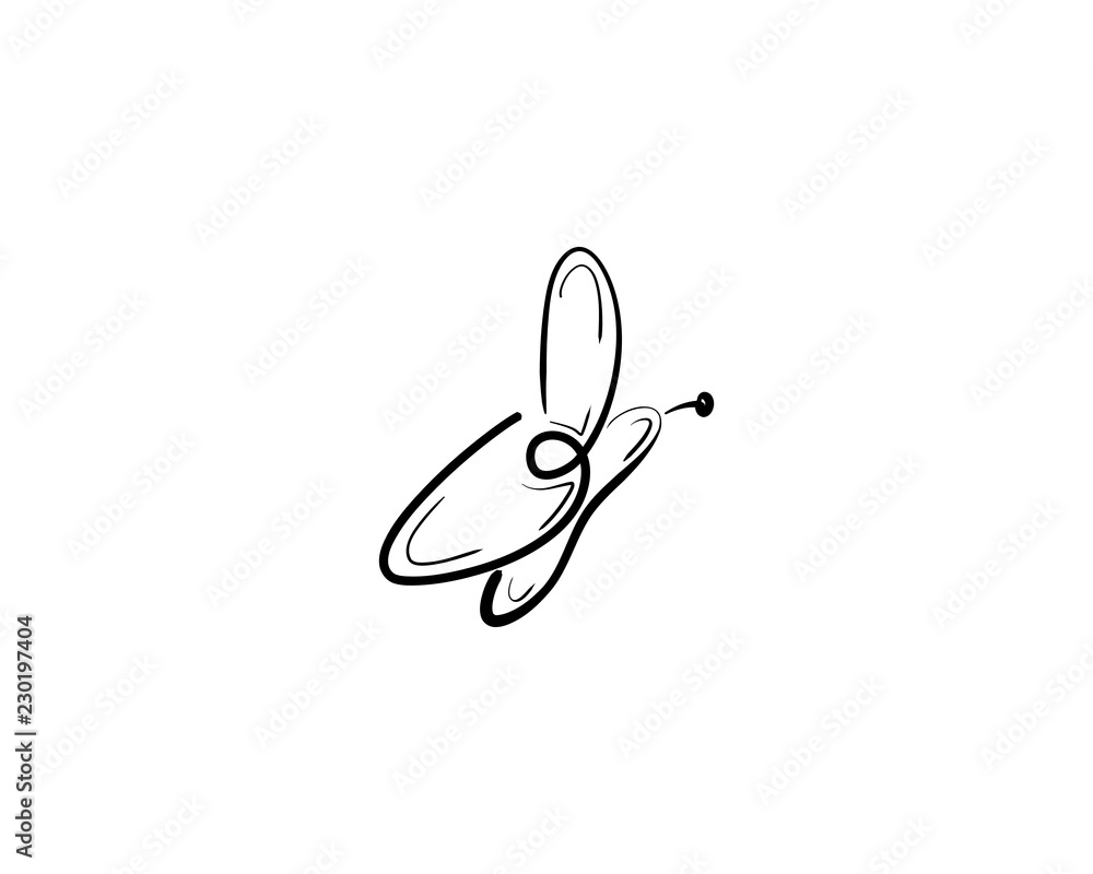 Butterfly logo template, Vector illustration Butterfly logo template, Vector illustration