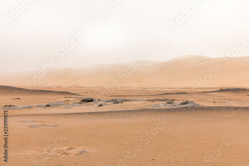 A beautiful, desolate scene at Skeleton Coast, Namibia.