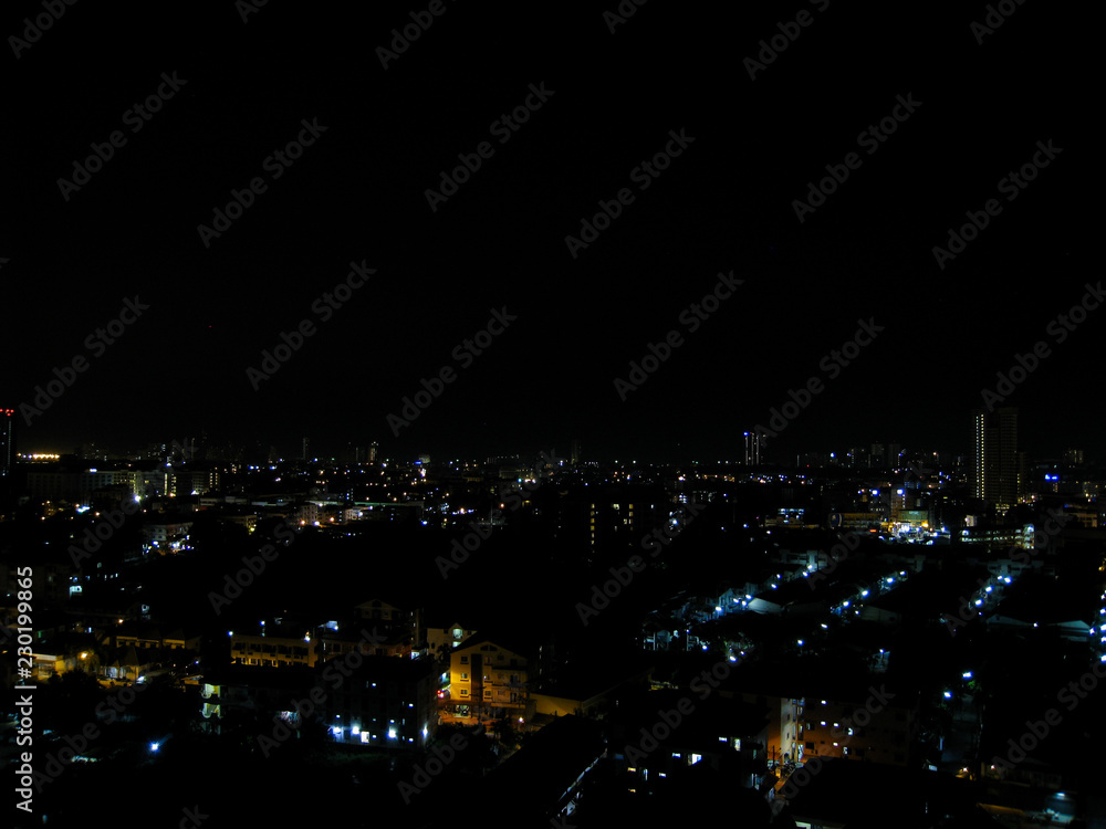 Obraz premium night light at downtown