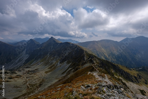 mountain panorama from top of Banikov peak in Slovakian Tatra mountains © Martins Vanags