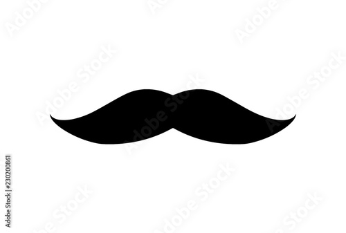 mustache icon. Simple illustration