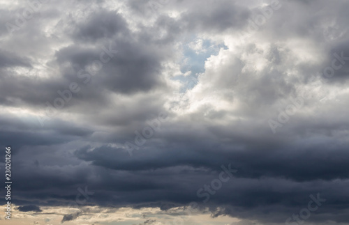 Dark clouds, storm background to for your design.