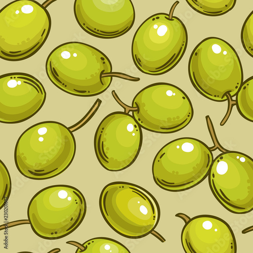 olive vector pattern