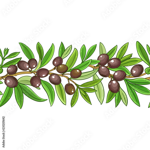 olive vector pattern