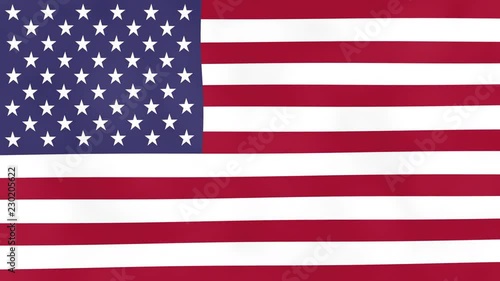 American flag animation for United States Of America