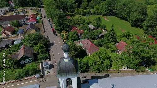 Polotsk Spaso-Euphrosyne Convent, Belarus. Aerial view photo