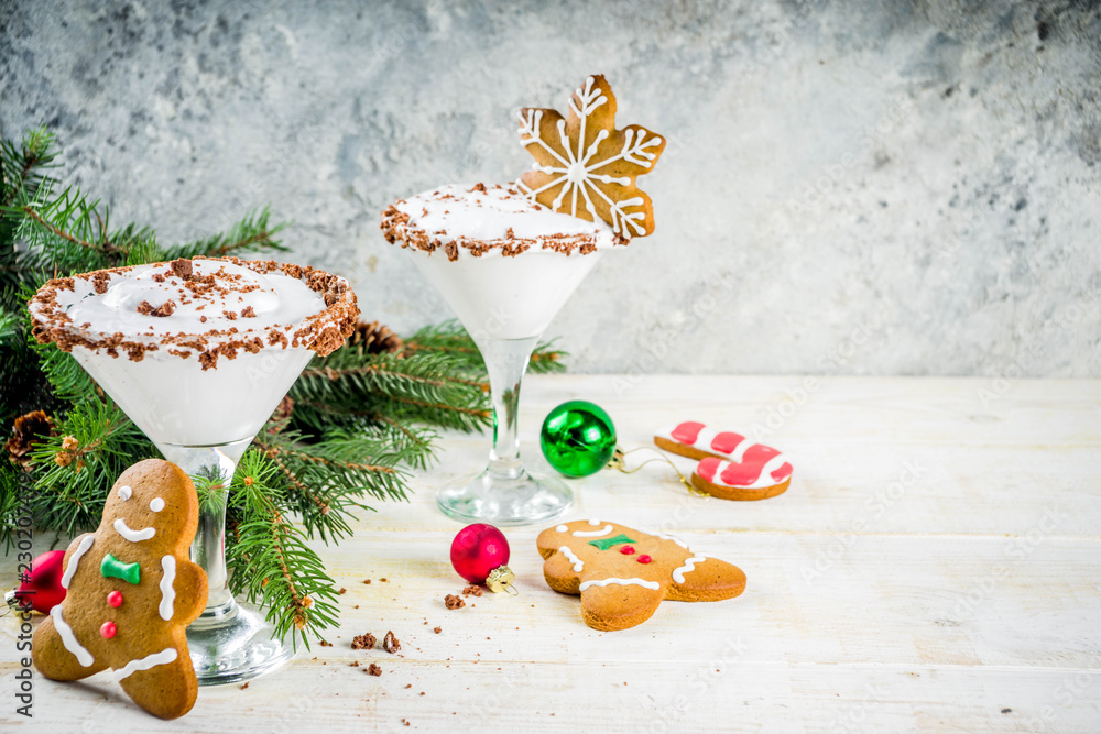 Christmas gingerbread martini