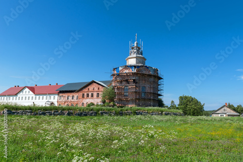 Trinity monastery on an island Anzer (Russia, Arkhangelsk region, Solovki)