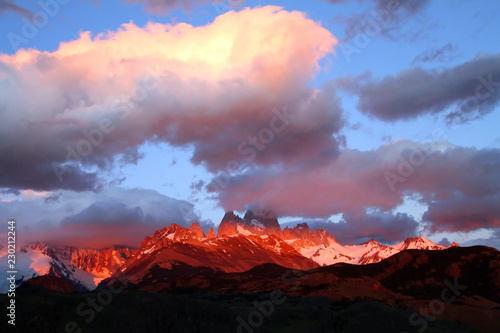 Sonnenaufgang am Fitz Roy und Cerro Torro © Gerhard Albicker