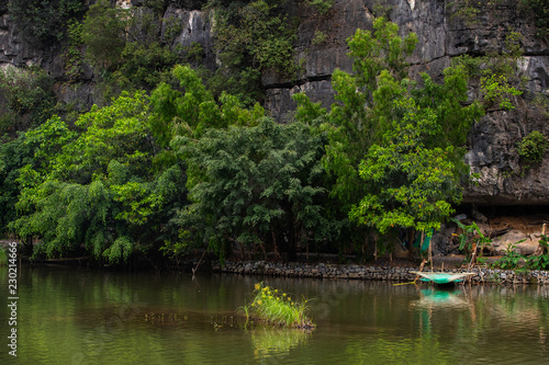 View from the boats on the river of Ninh Binh , Vietnam
