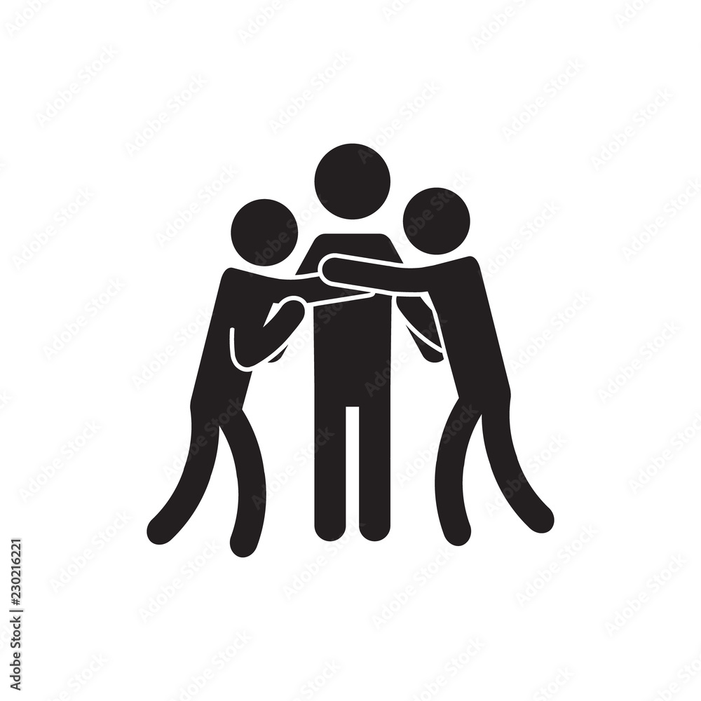 Martial arts or boxing face off icon. Vector. Martial arts or boxing face off icon. Vector.