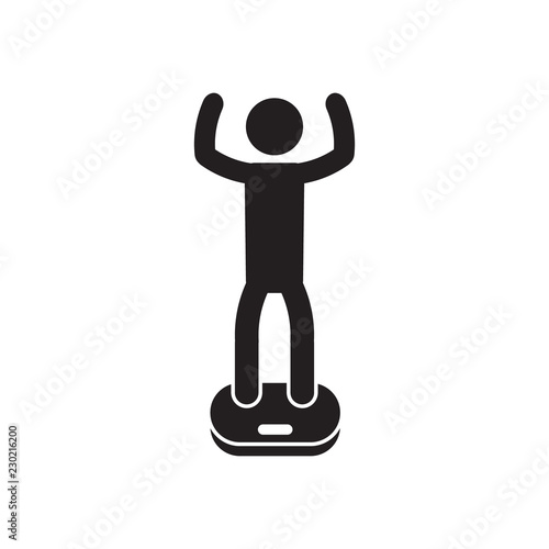 Weigh in icon, boxing, martial arts. Vector.