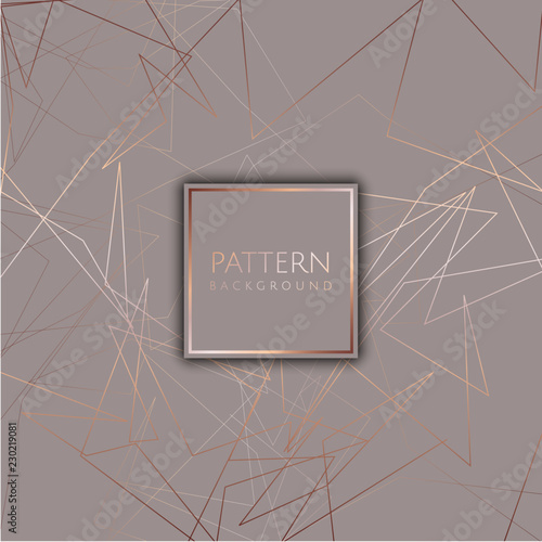 abstract background with rose gold design
