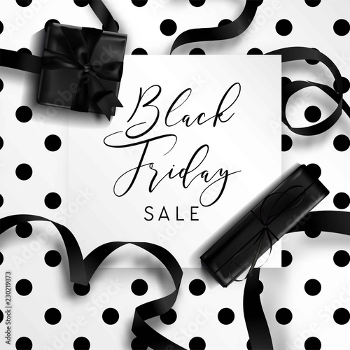 Black friday, autumnal holiday sellout of shops poster