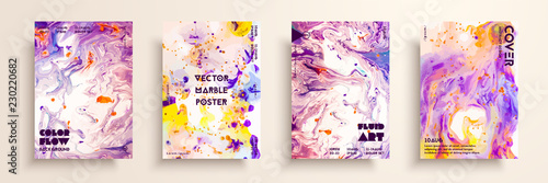 Artistic covers design. Liquid marble texture. Creative fluid colors backgrounds. Applicable for design covers  presentation  invitation  flyers  annual reports  posters and business cards.