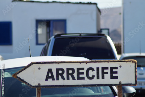Wegweiser nach Arrecife 