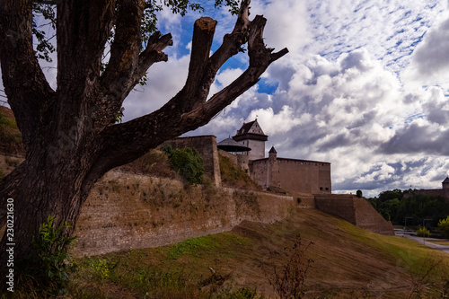 Estonia castle narva Herman's tower border with russia