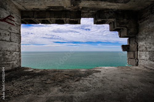 North sea view from a World War 2 bunker