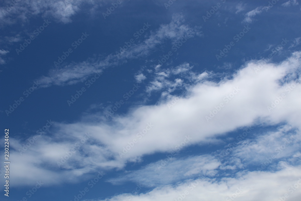 blue sky with clouds