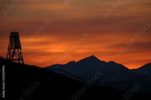 Svalbard dawn-sunsets