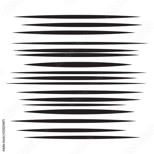 Comic horizontal speed lines background