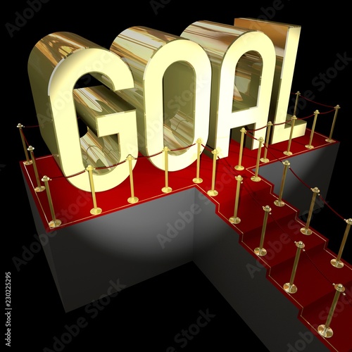 3D goal concept photo