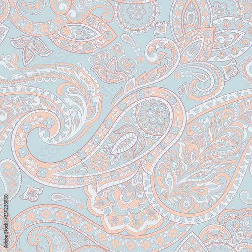 Paisley pattern. seamless vintage floral background