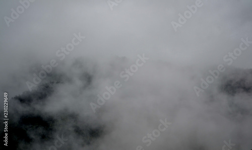 fog and cloud mountain valley landscape, Nan province Thailand 
