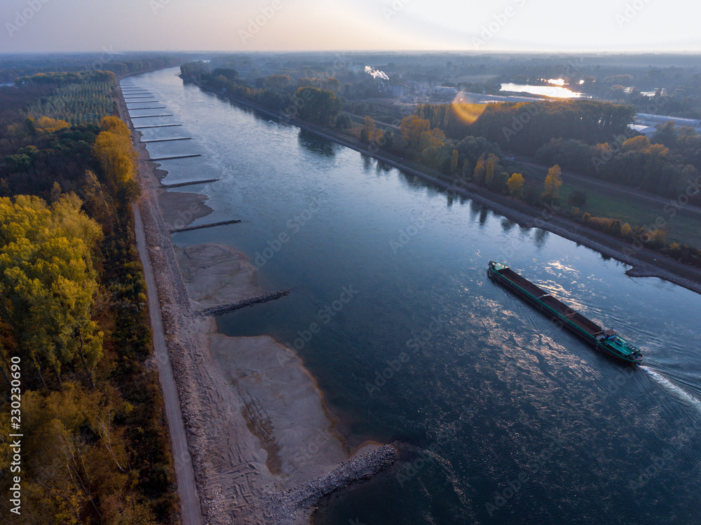 rhine germersheim historical drought