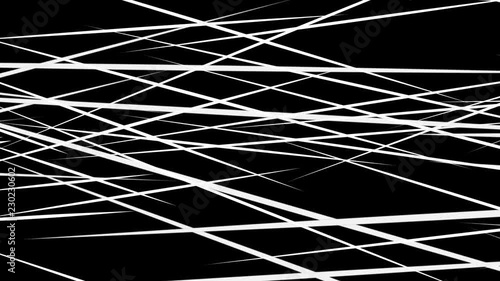 Abstract Background with moving Lines on Black, the File is Looping and 3d rendered