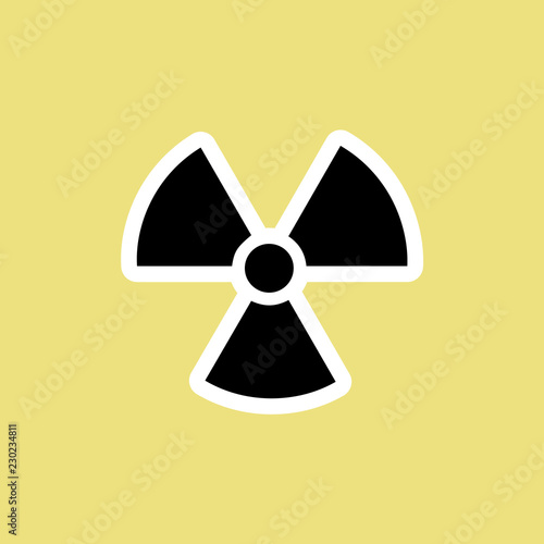 radiation icon. vector illustration
